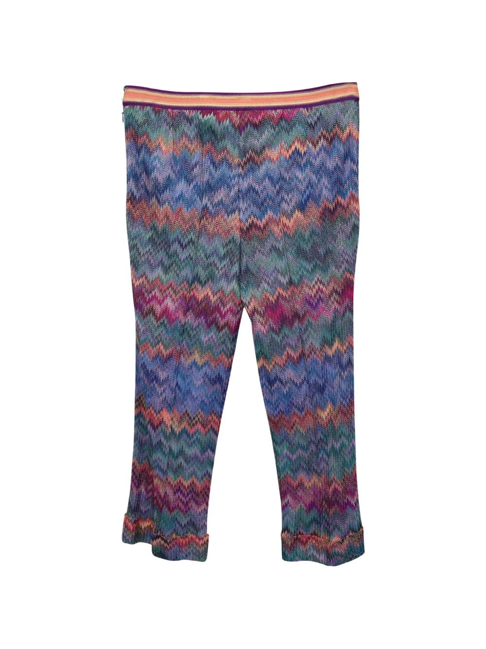 Missoni Pre-Owned zigzag trousers - Blauw