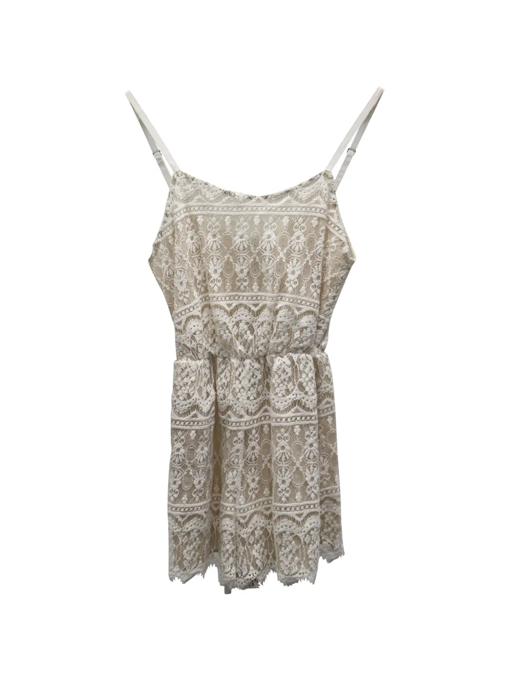 alice + olivia lace sleeveless playsuit - Toni neutri