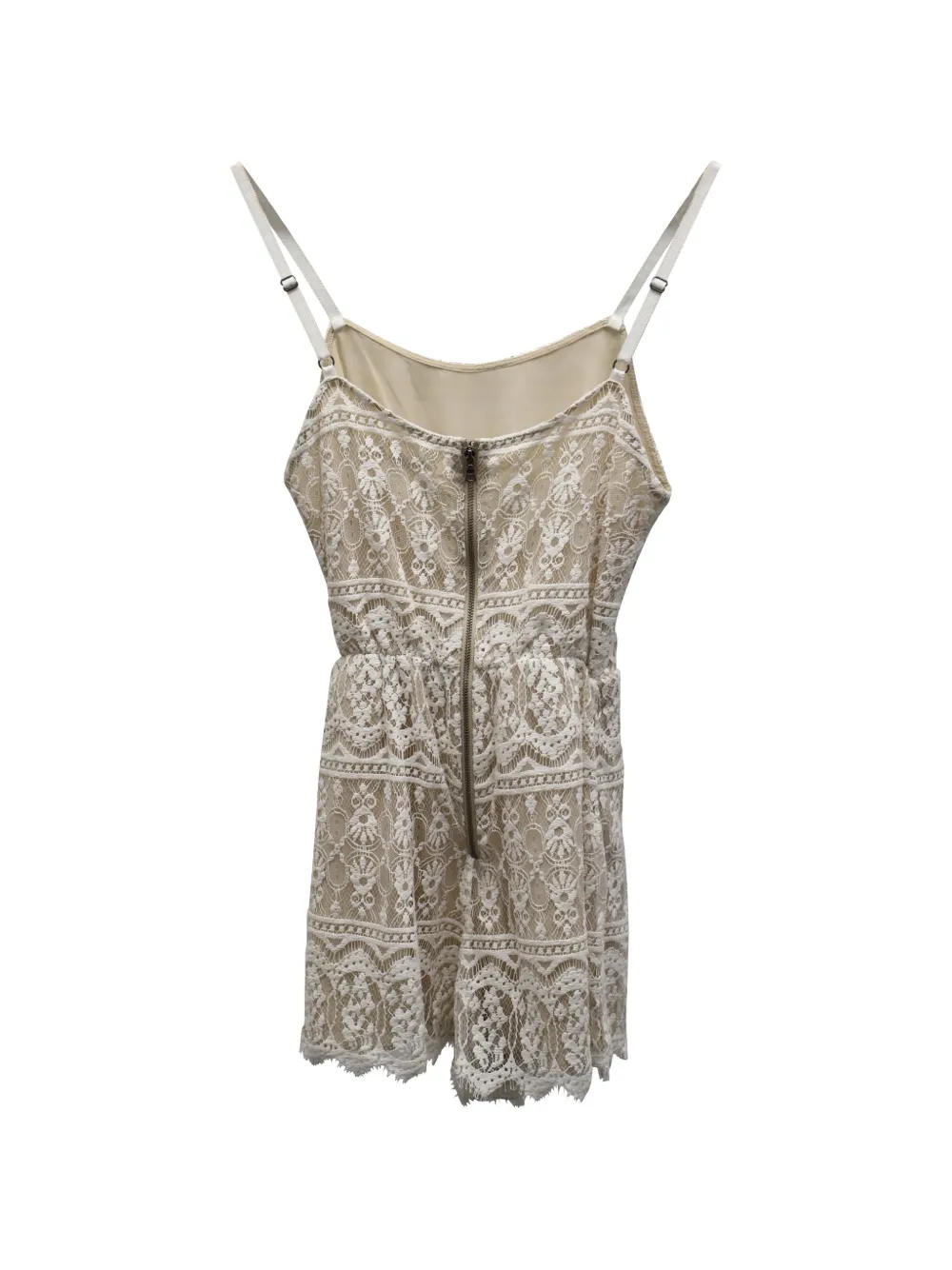 Alice + olivia lace sleeveless playsuit - Beige