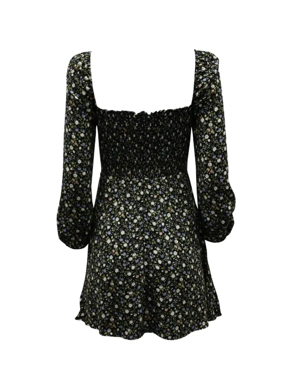 reformation black and white mini dress square-neck | Jaded London Lavinia Backless