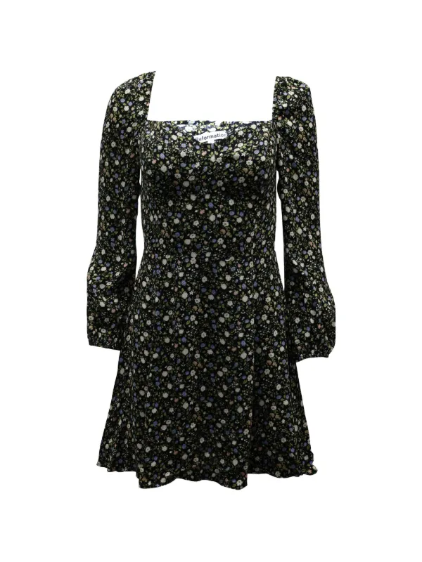 reformation long sleeve mini dress Pike long sleeve satin mini dress - Reformation - Women