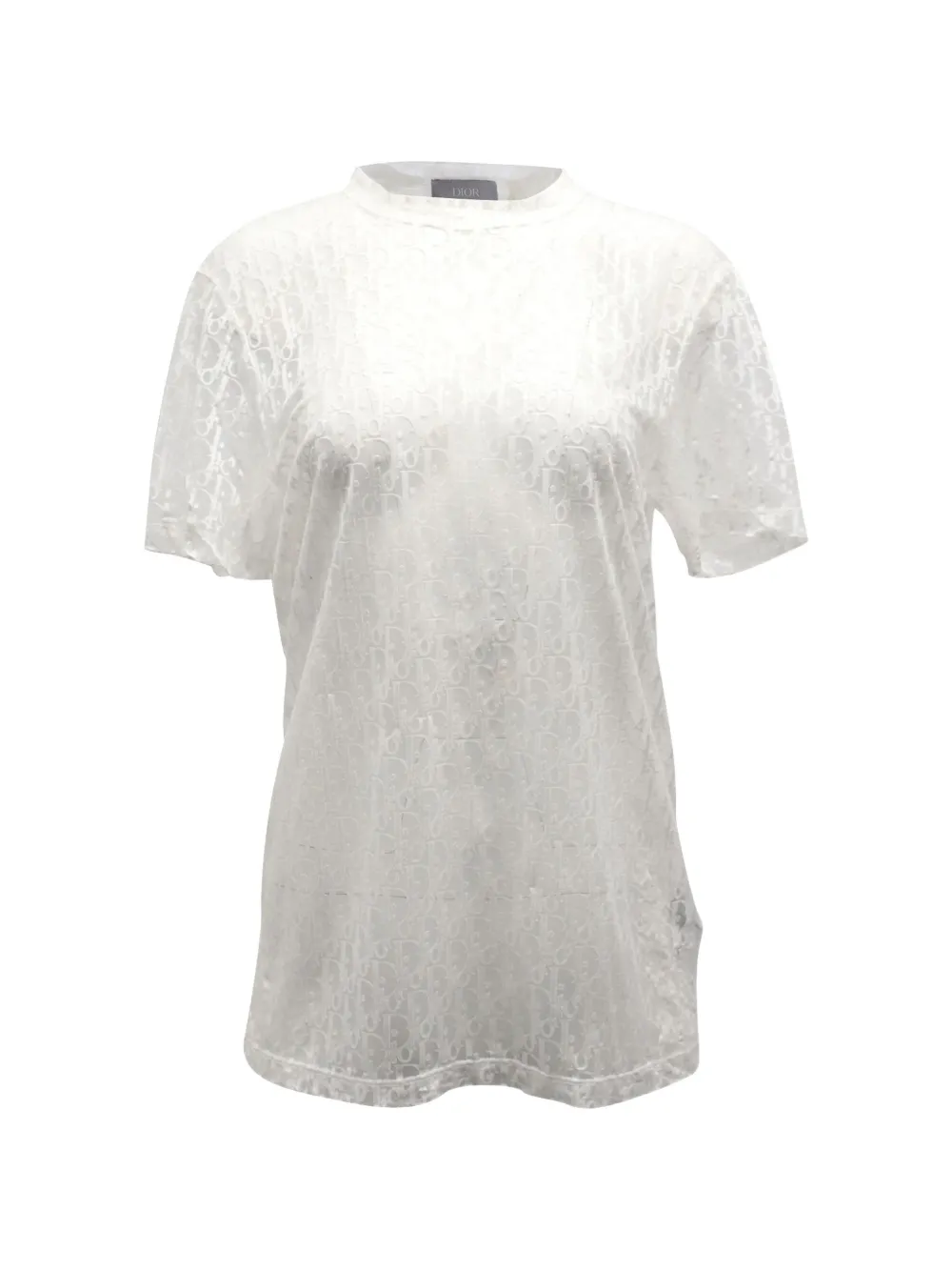 Christian Dior Pre-Owned Oblique T-shirt - Bianco