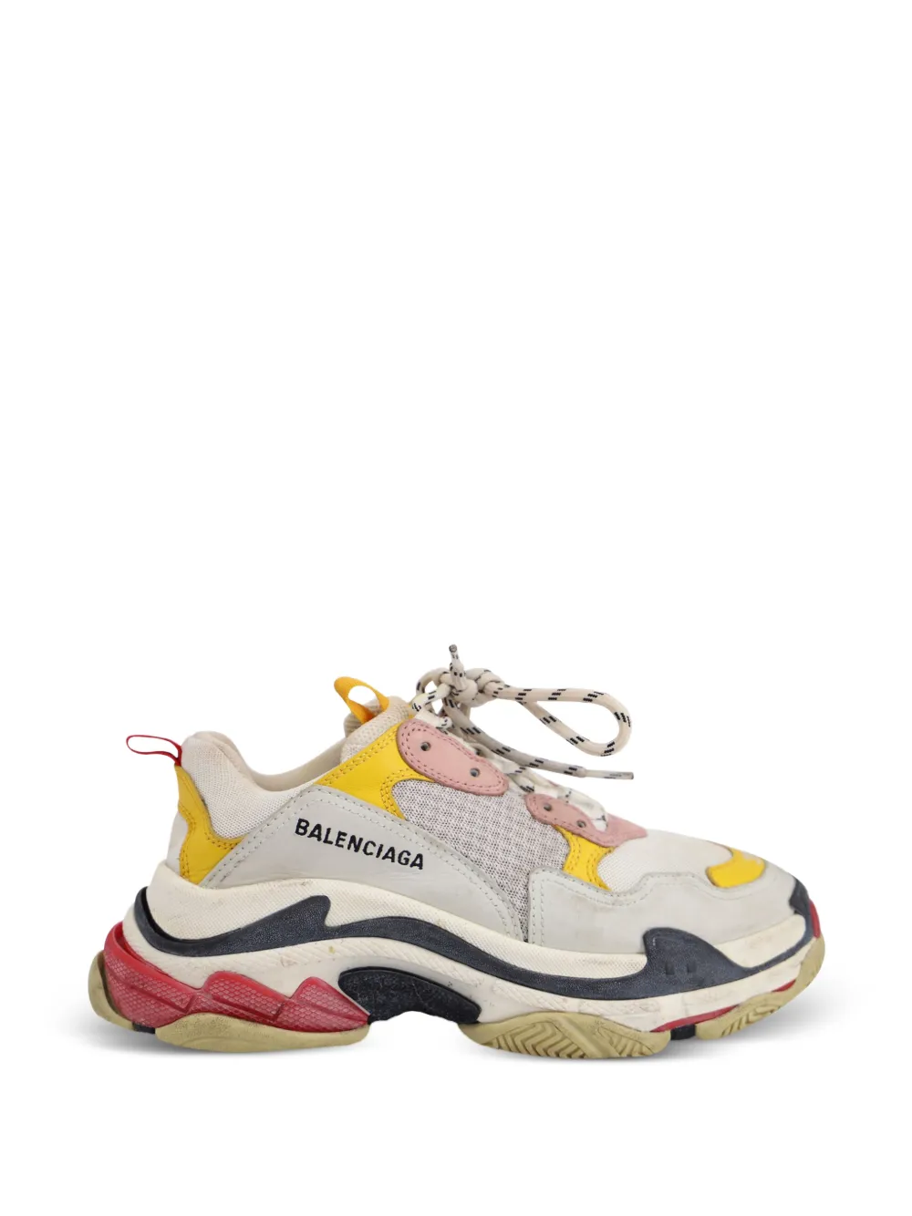 Balenciaga Pre-Owned Triple S leather sneakers – Neutrals