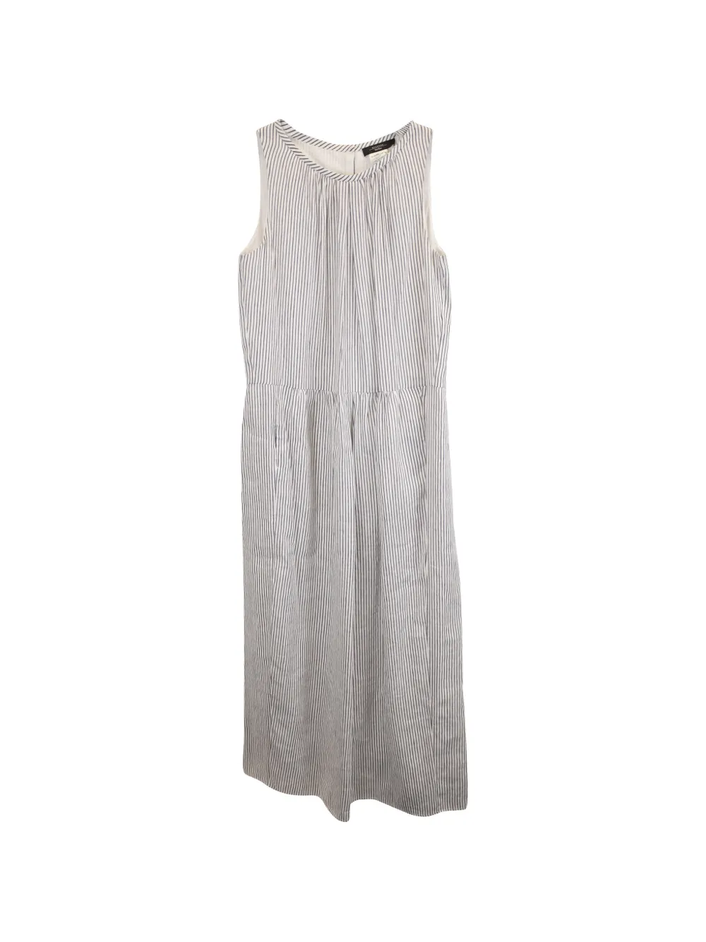 Max Mara striped sleeveless maxi dress - Bianco