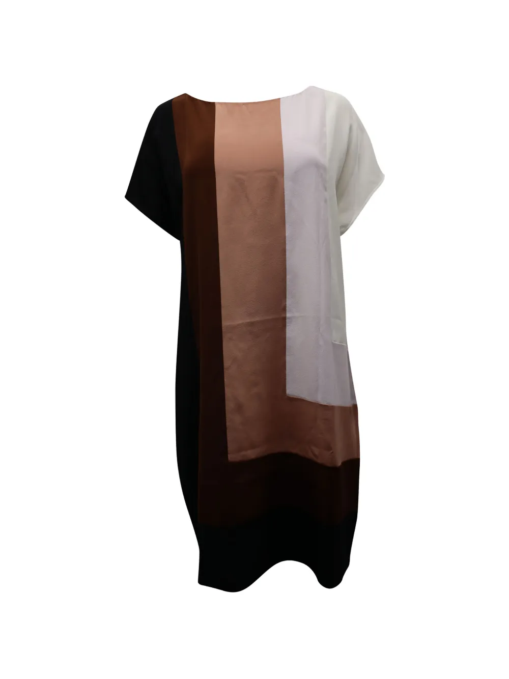 Diane Von Furstenberg Vintage colour-block shift dress - Nero