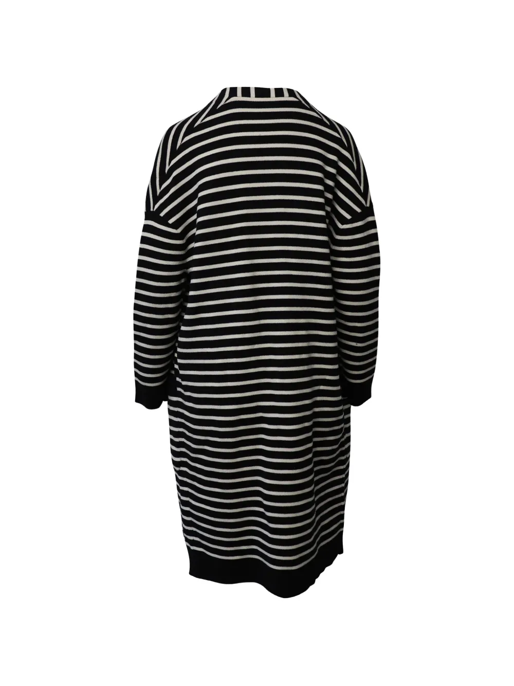 Maje striped coat - Zwart