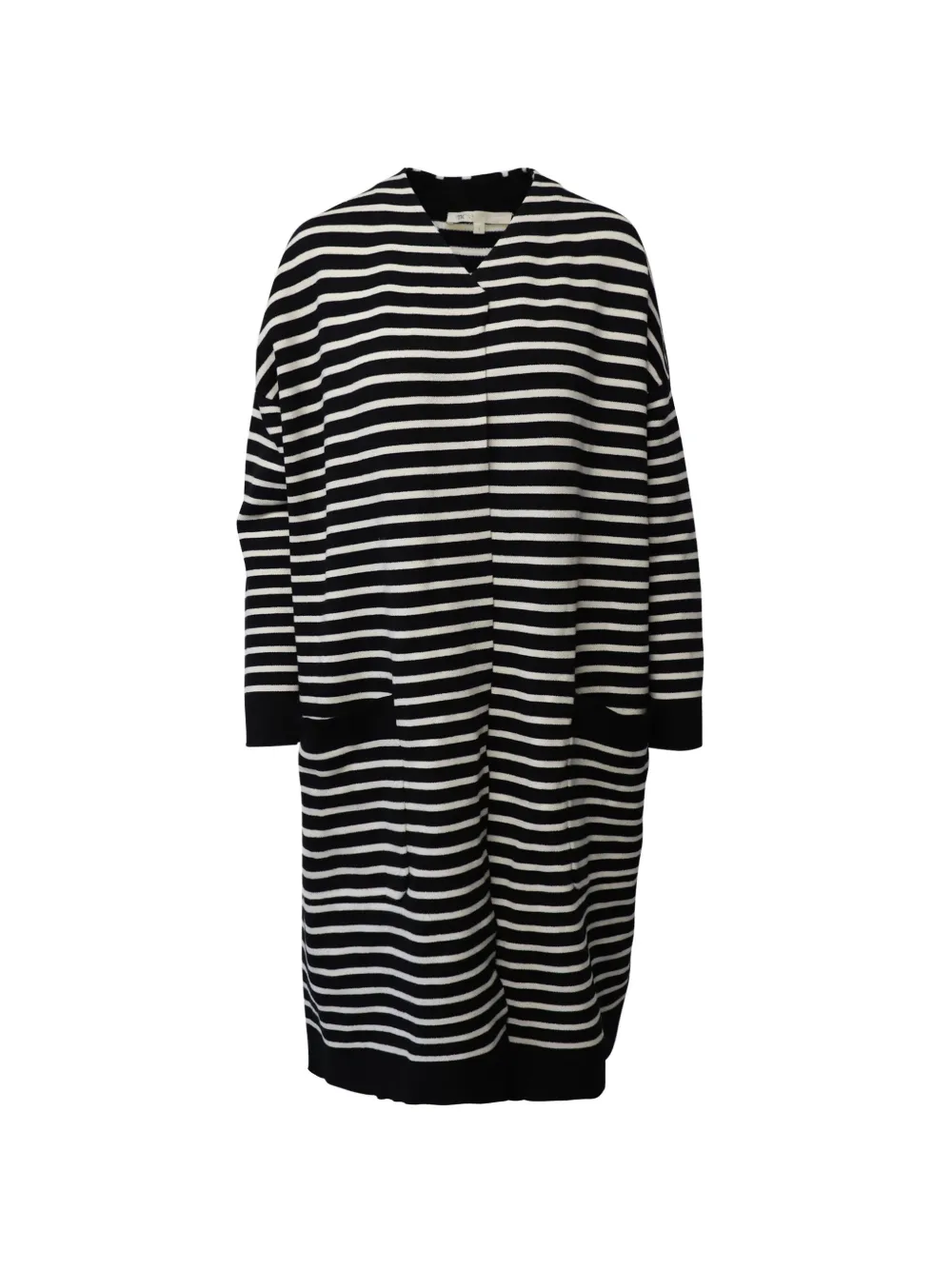 Maje striped coat - Nero