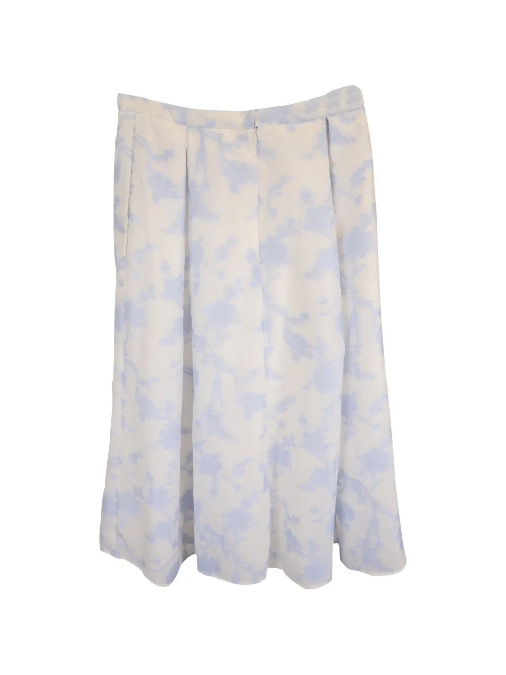 ERDEM abstract-pattern midi skirt - Beige