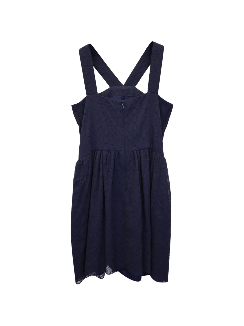 Maje bow-detail mini dress - Blauw