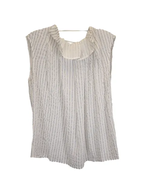 Nina Ricci Pre-Owned Pleated pinstripe top