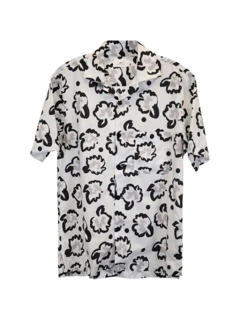 Mr P. printed patch-pocket shirt