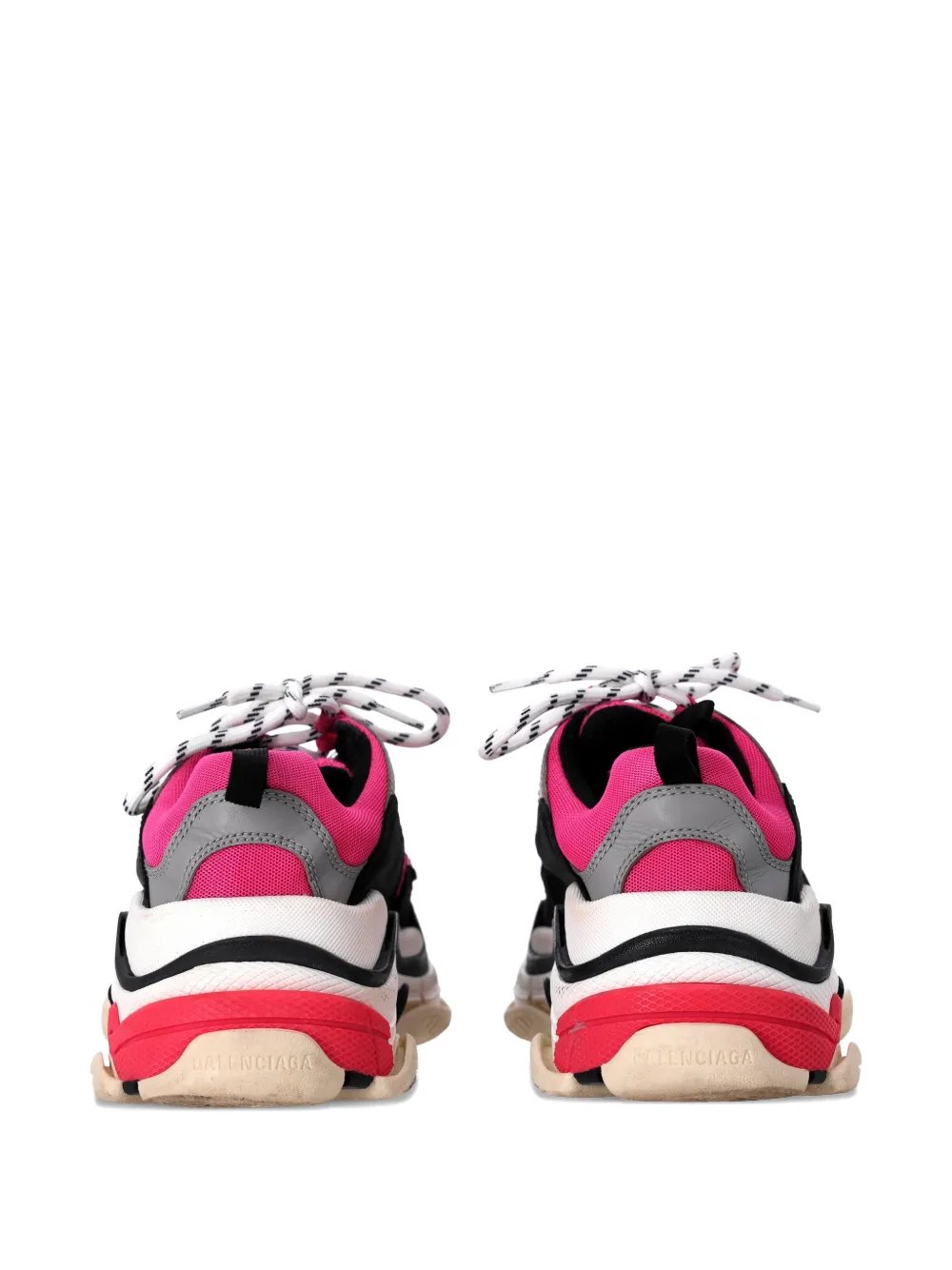 Balenciaga Pre-Owned lace-up fastening sneakers - Roze