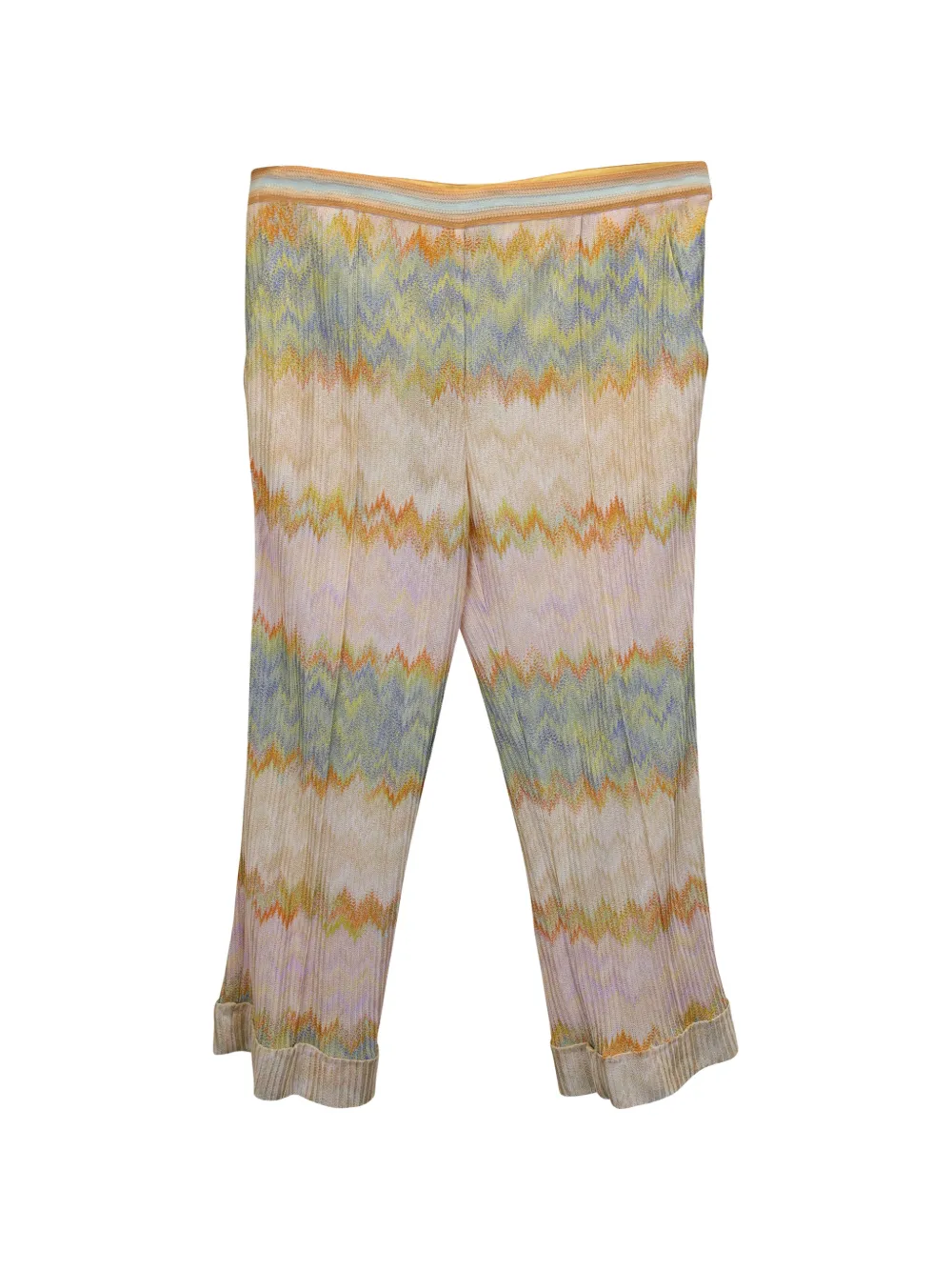 Missoni Pre-Owned zig-zag pattern trousers - Toni neutri