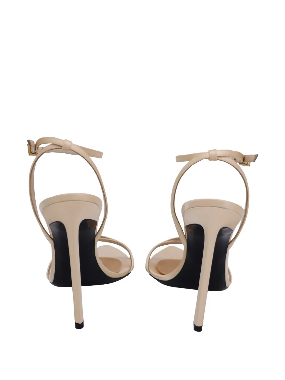 Saint Laurent Pre-Owned Gippy embellished sandals - Beige