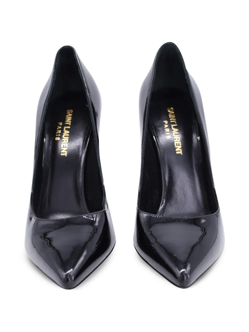 Saint Laurent Pre-Owned pointed-toe stiletto pumps - Zwart