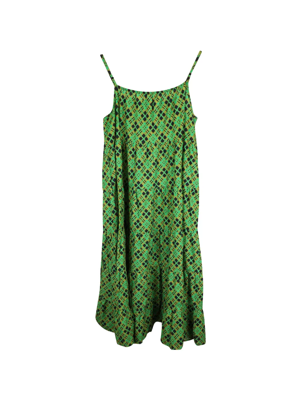 Rachel Comey geometric-pattern maxi dress - Groen