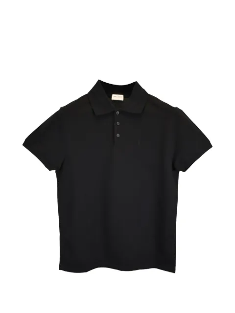 Saint Laurent Pre-Owned logo-embroidered polo shirt