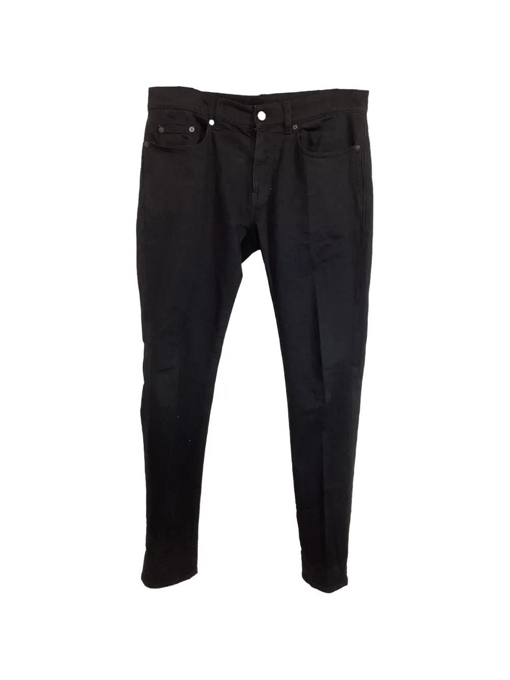 Saint Laurent Pre-Owned slim-fit cotton jeans - Nero