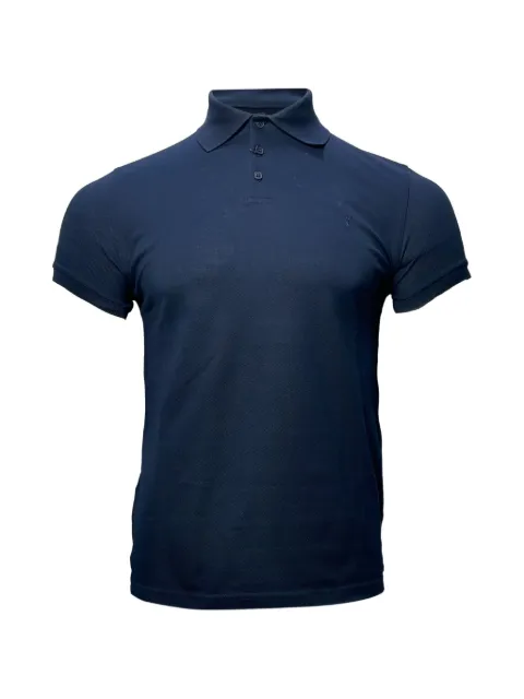 Saint Laurent Pre-Owned embroidered-logo polo shirt