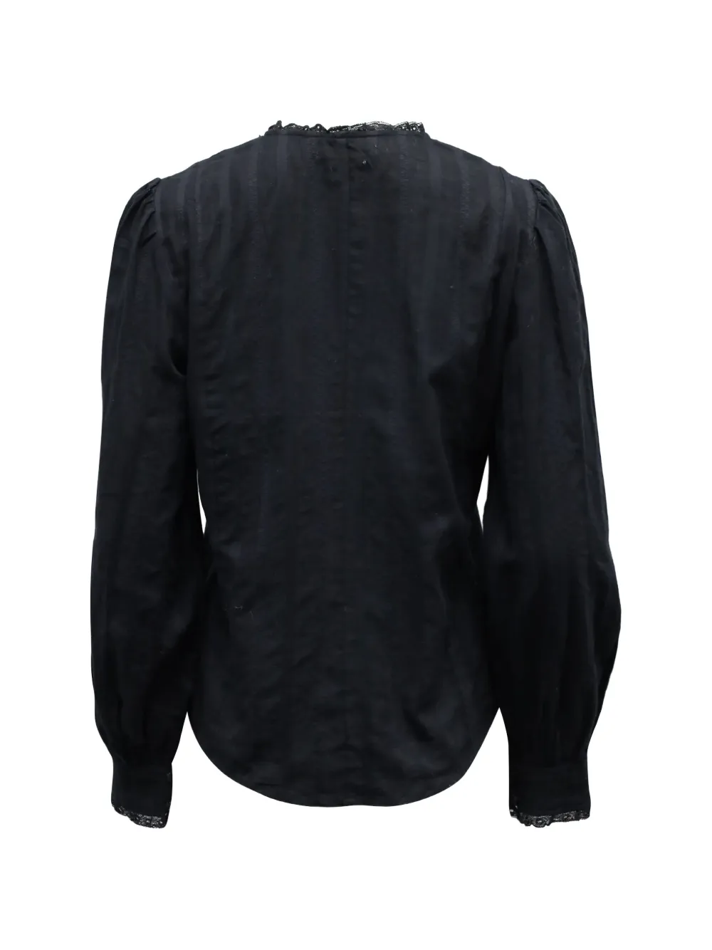 Button-Front Pleated Blouse