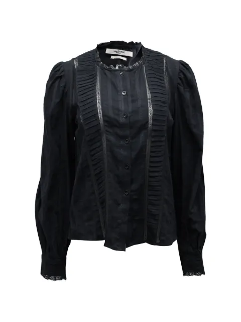 Isabel Marant Vintage blusa plisada con botones