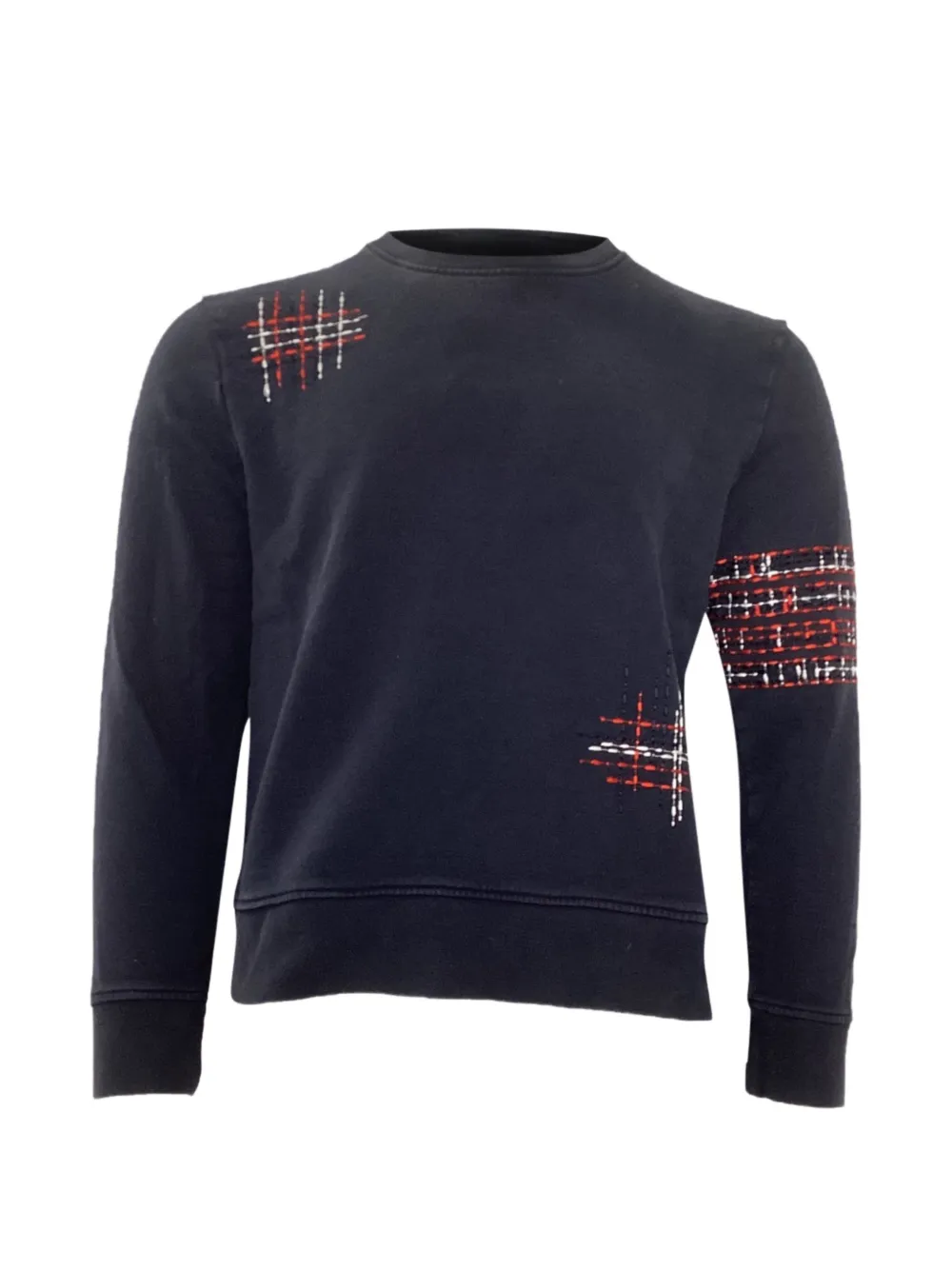 Thom Browne cross-hatched loopback sweatshirt - Blu