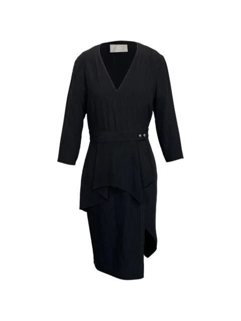 Jason Wu pinstripe peplum midi dress