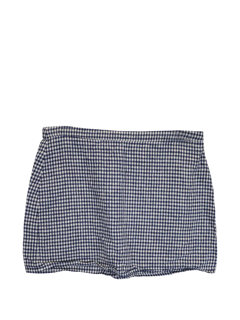 Reformation gingham-pattern mini skirt - Blauw