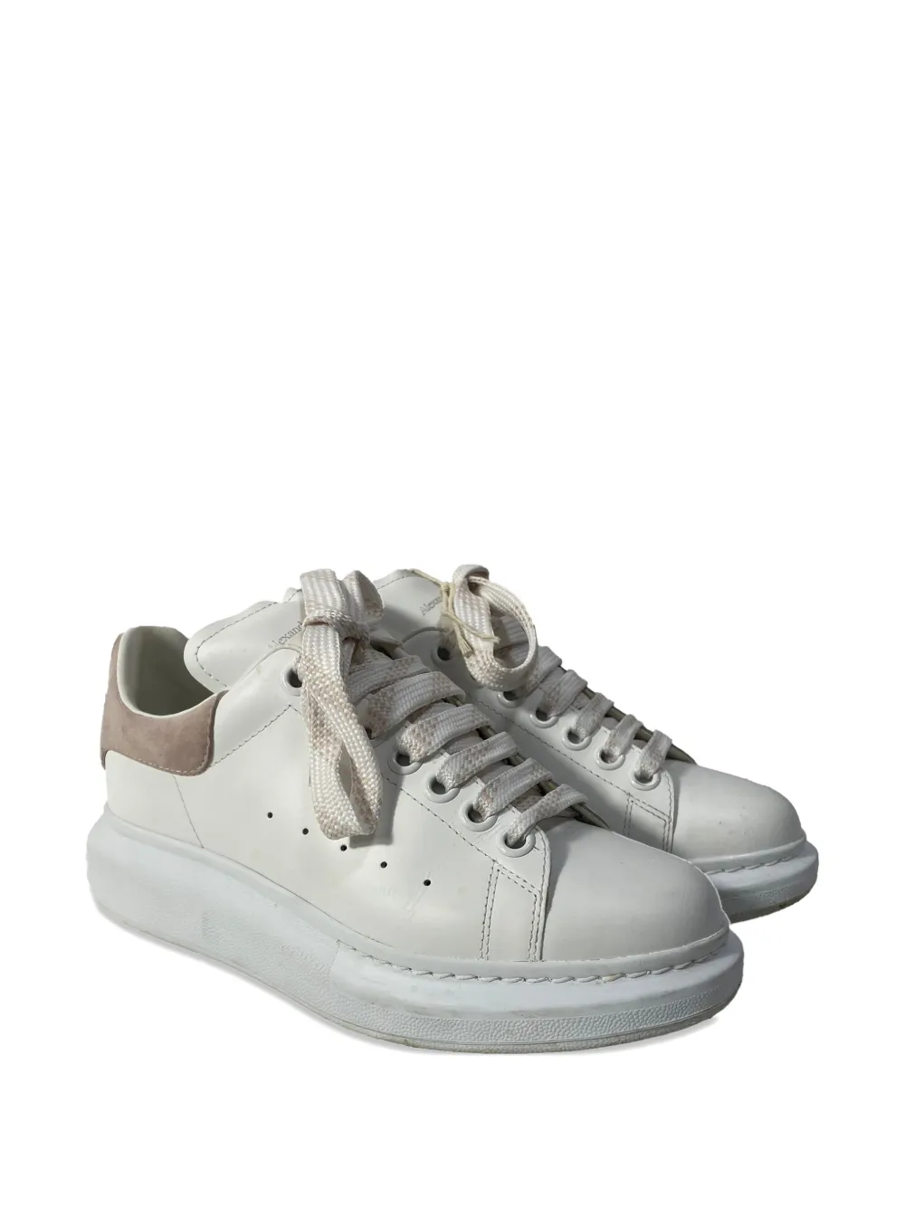 Alexander McQueen Pre-Owned leather sneakers - Wit