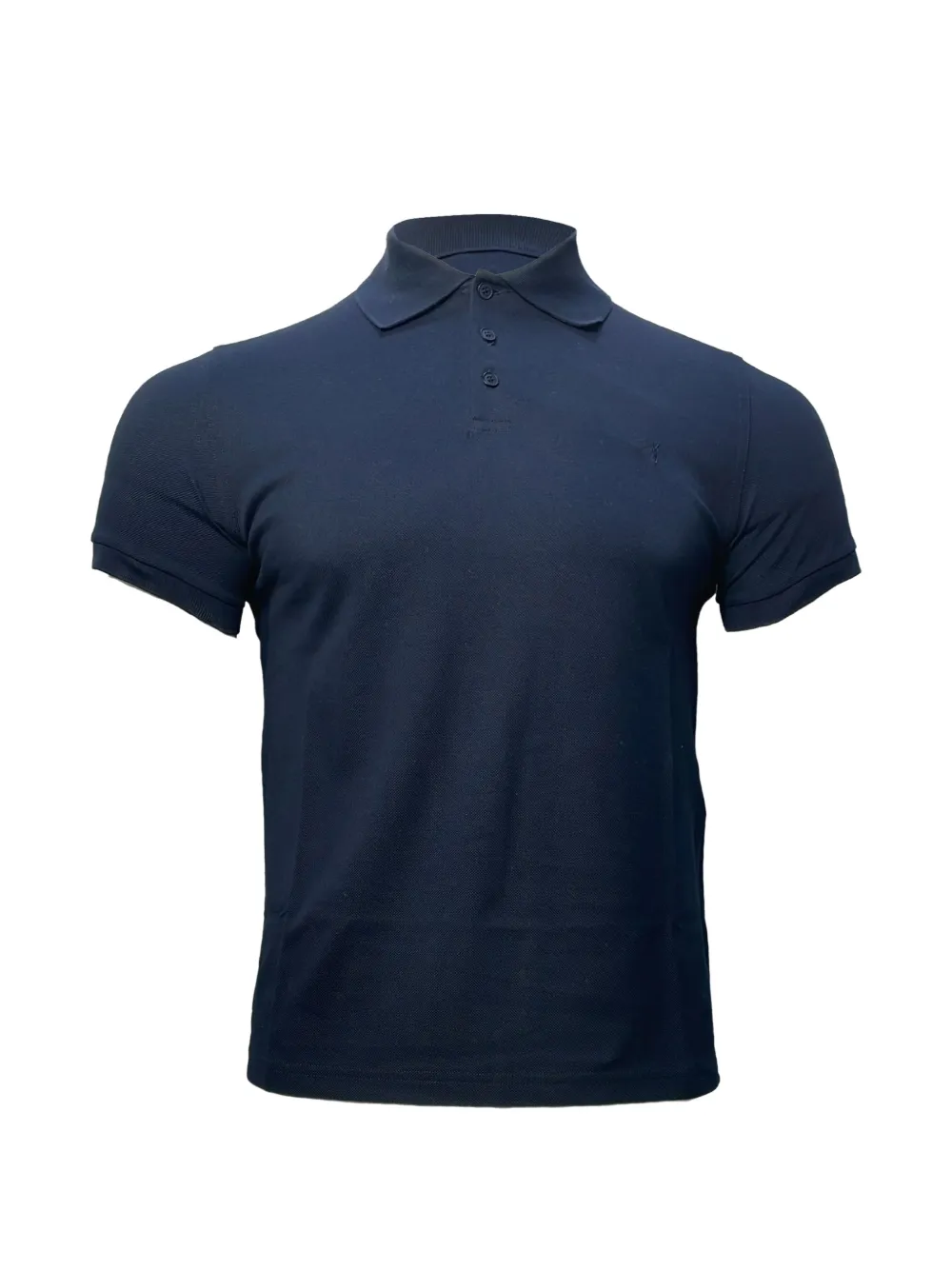 Saint Laurent Pre-Owned embroidered-logo polo shirt - Blu