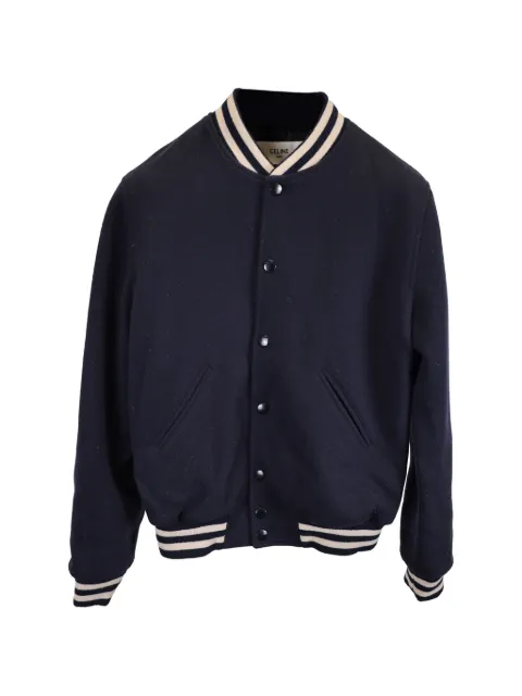 Celine Pre-Owned collegiate wool bomber jacket