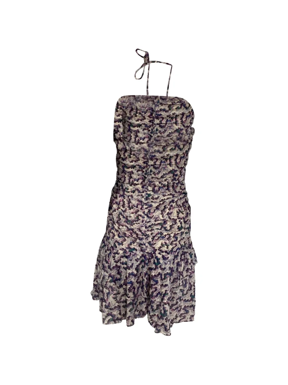 Isabel Marant Vintage ruched cotton mini dress - Beige