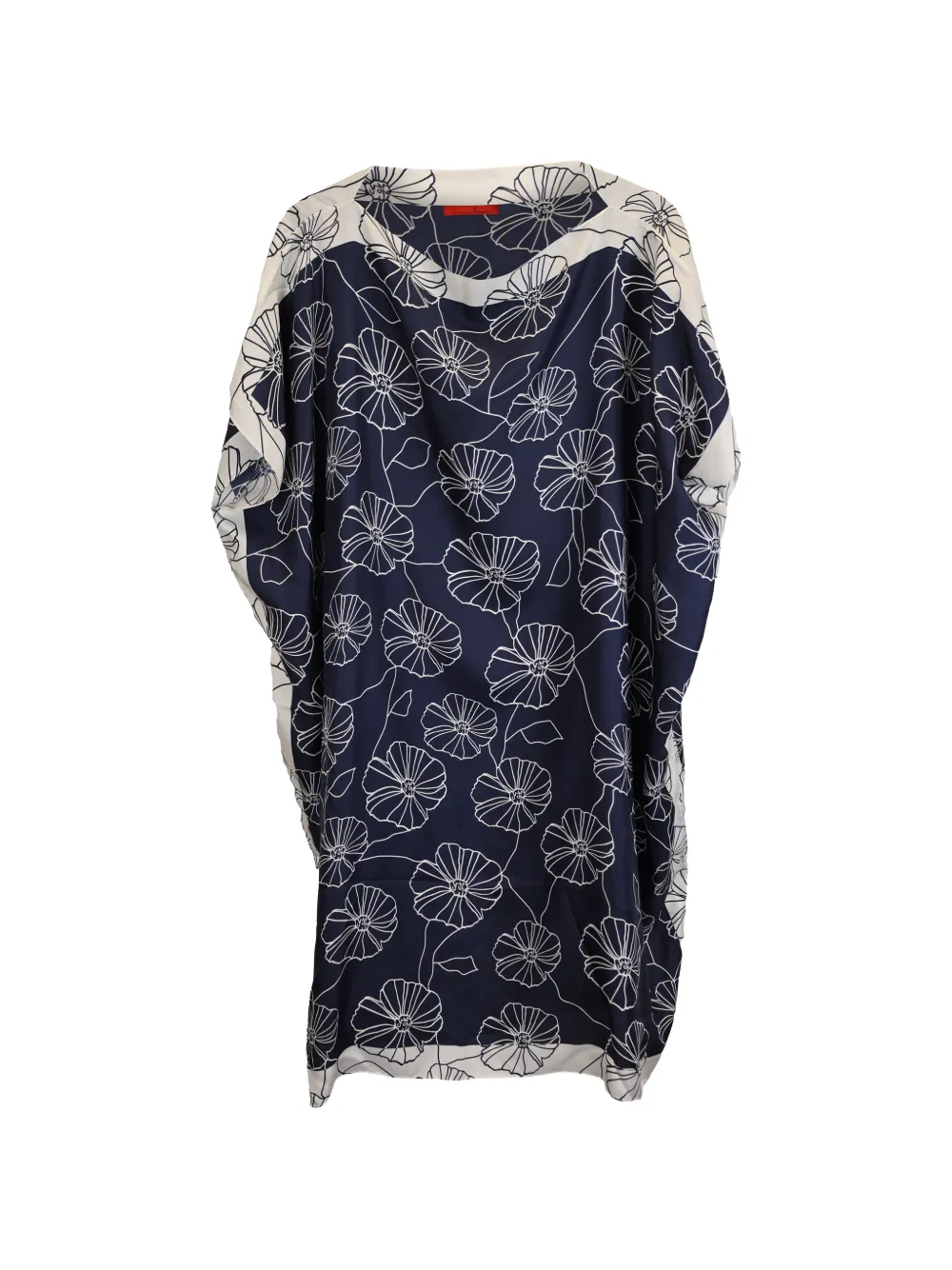 Carolina Herrera Vintage floral-print knee-length dress - Blu