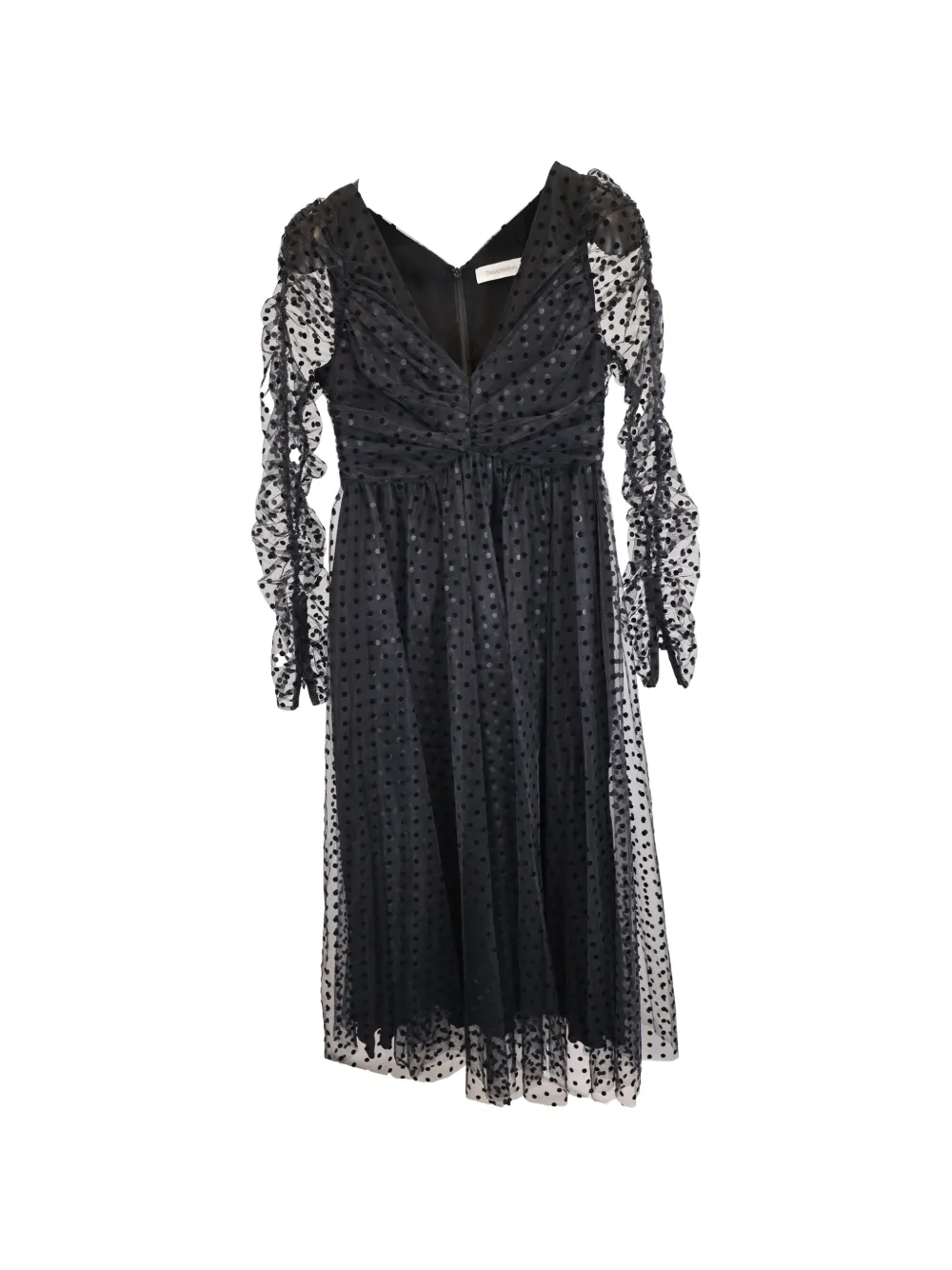 ZIMMERMANN polka-dot tulle midi dress - Nero