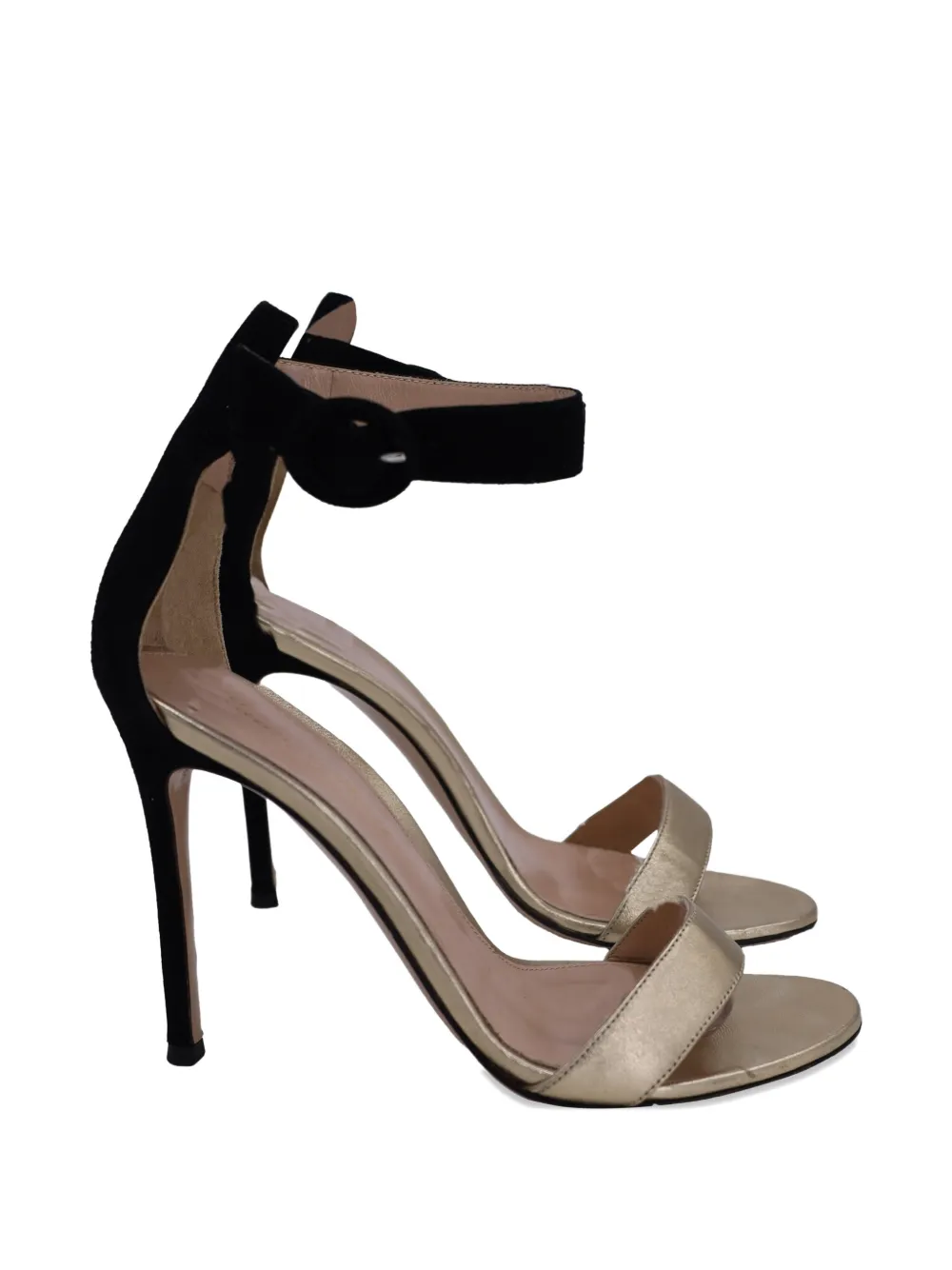 Gianvito Rossi Portofino buckled sandals - Gold