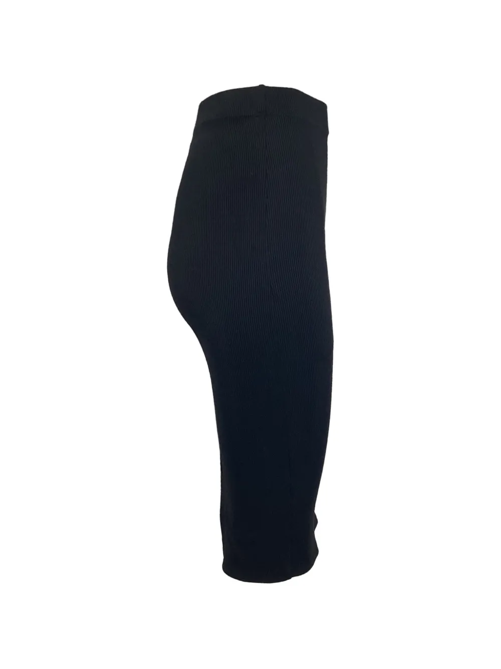 ANINE BING ribbed midi skirt - Zwart