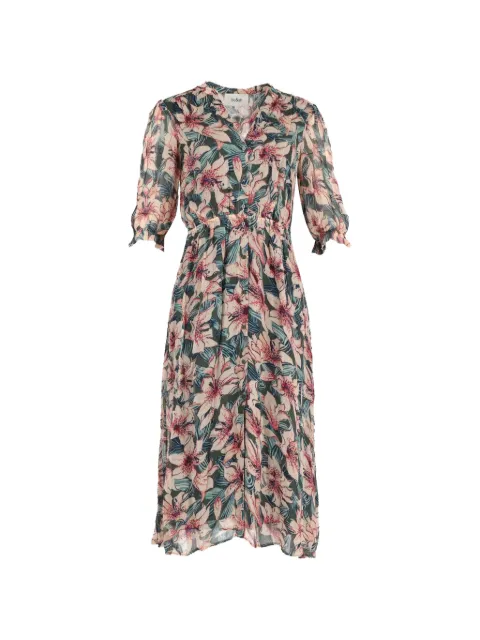 Ba&Sh floral-print three-quarter-sleeve dress