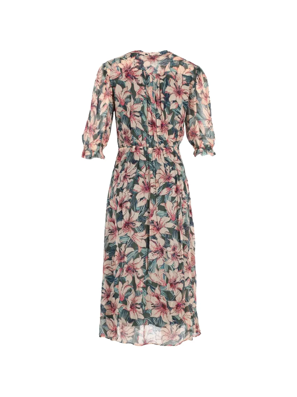 Ba&Sh floral-print three-quarter-sleeve dress - Roze
