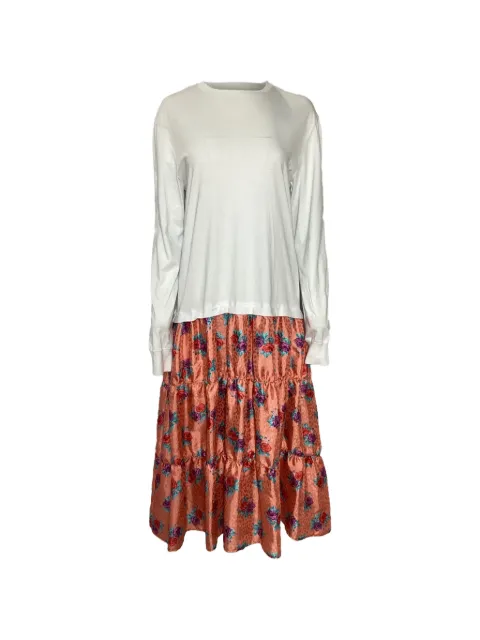 MSGM vestido a capas con estampado floral