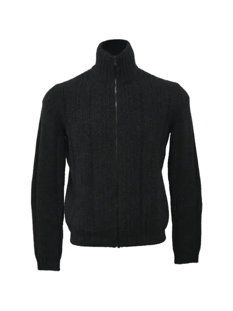 Prada Pre-Owned zip-up knitted cardigan