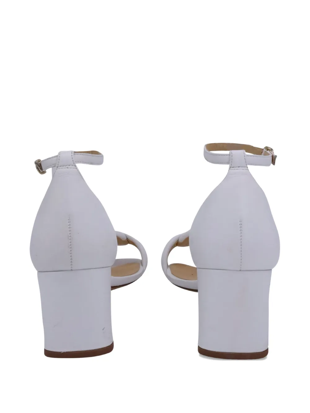 Alexandre Birman knot block-heel sandals - Wit