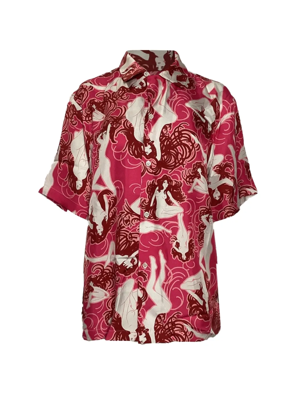 AMIRI パターン シルクシャツ | ピンク | FARFETCH JP