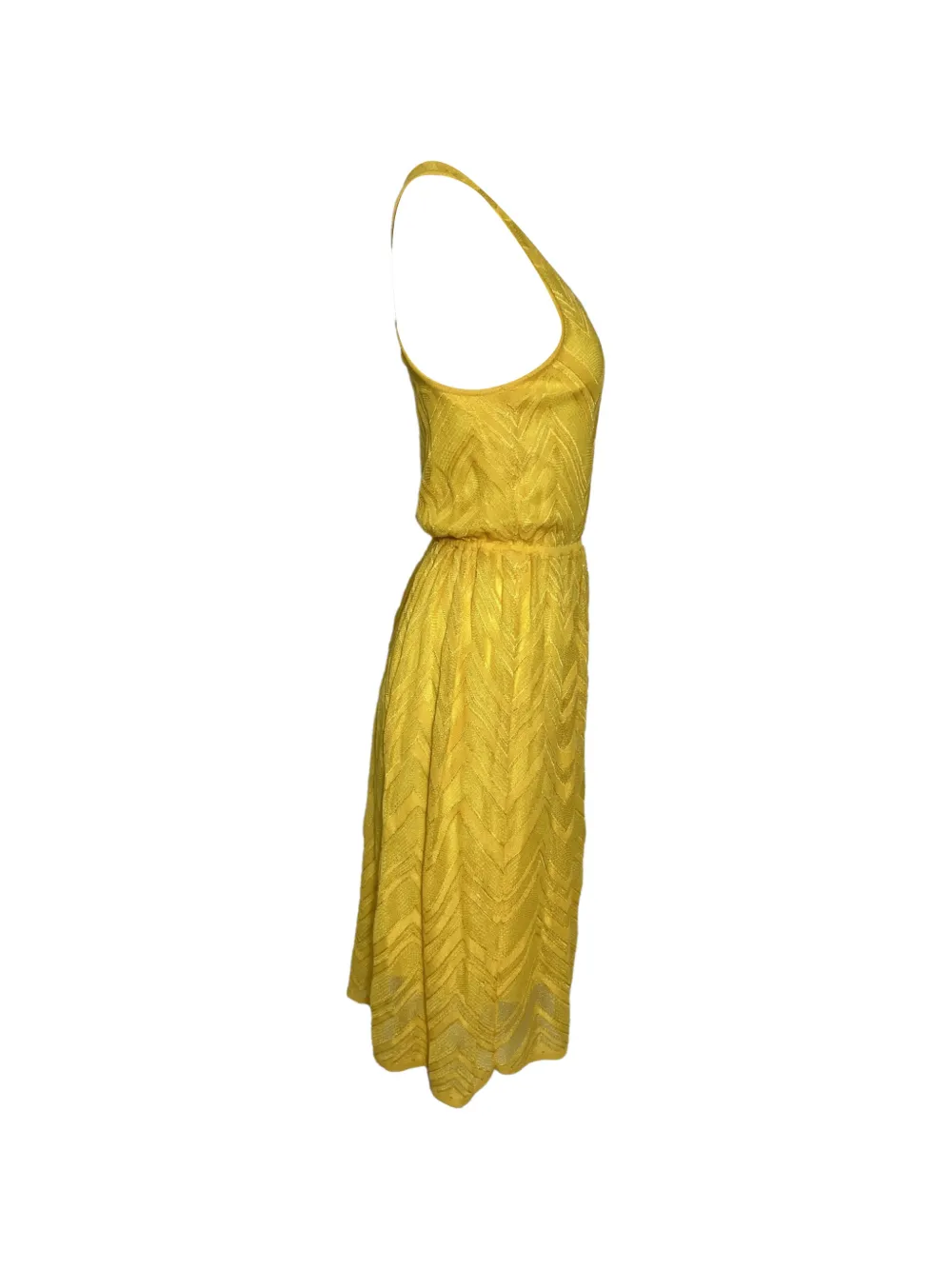 Missoni Pre-Owned sleeveless midi dress - Geel