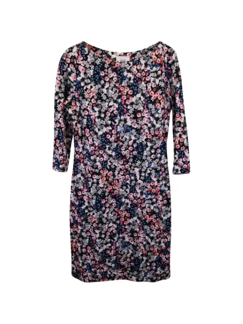 ERDEM floral three-quarter-sleeve mini dress