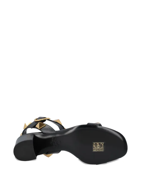 ヴァレンティノ ロックスタッズ レザー サンダル ブラック 6254