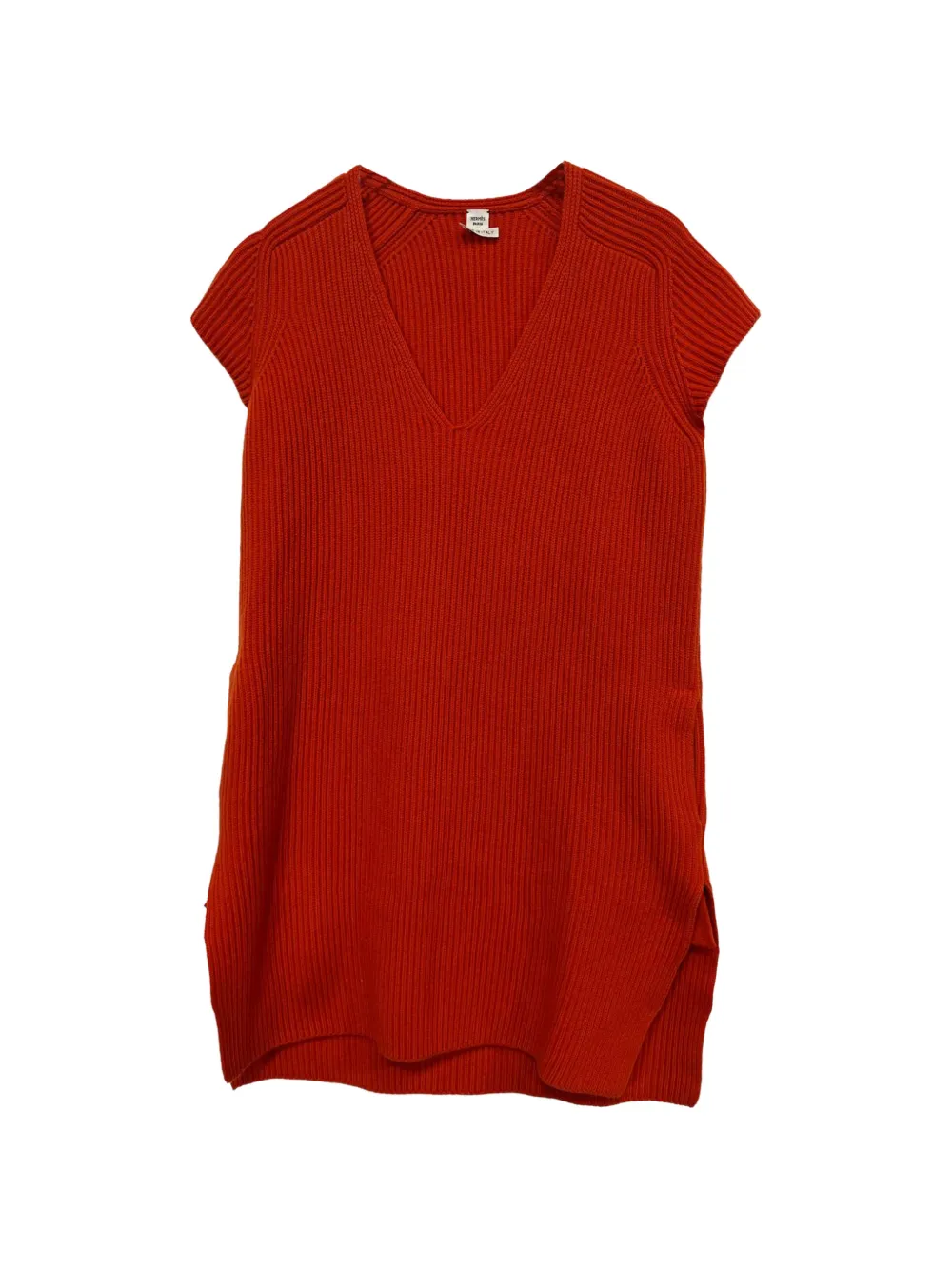 Knitted V-Neck Dress
