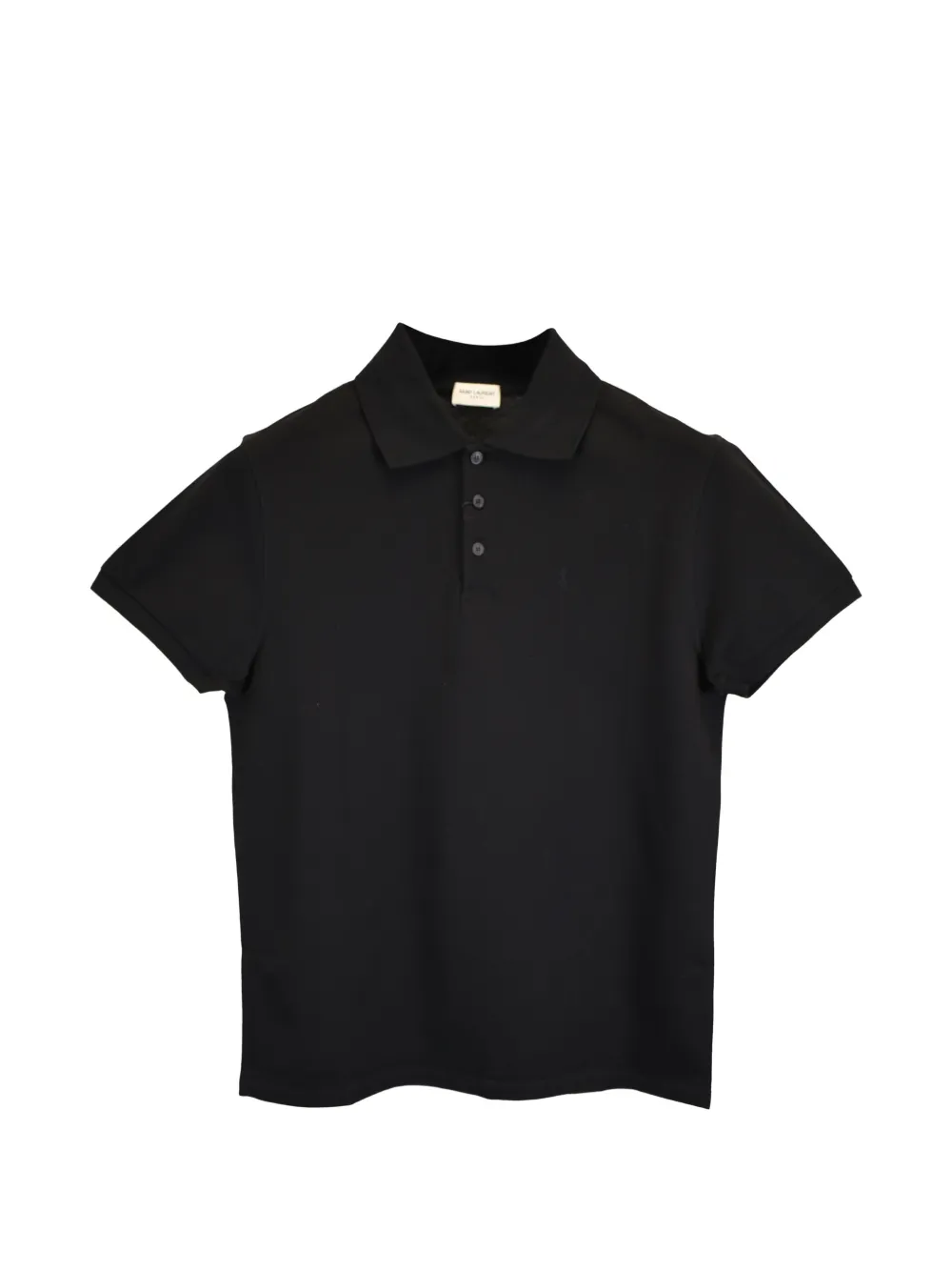 Saint Laurent Pre-Owned 2018 Cassandre polo shirt – Black