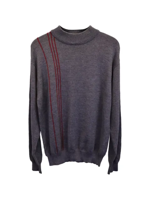 Balenciaga Pre-Owned striped mock-neck sweater