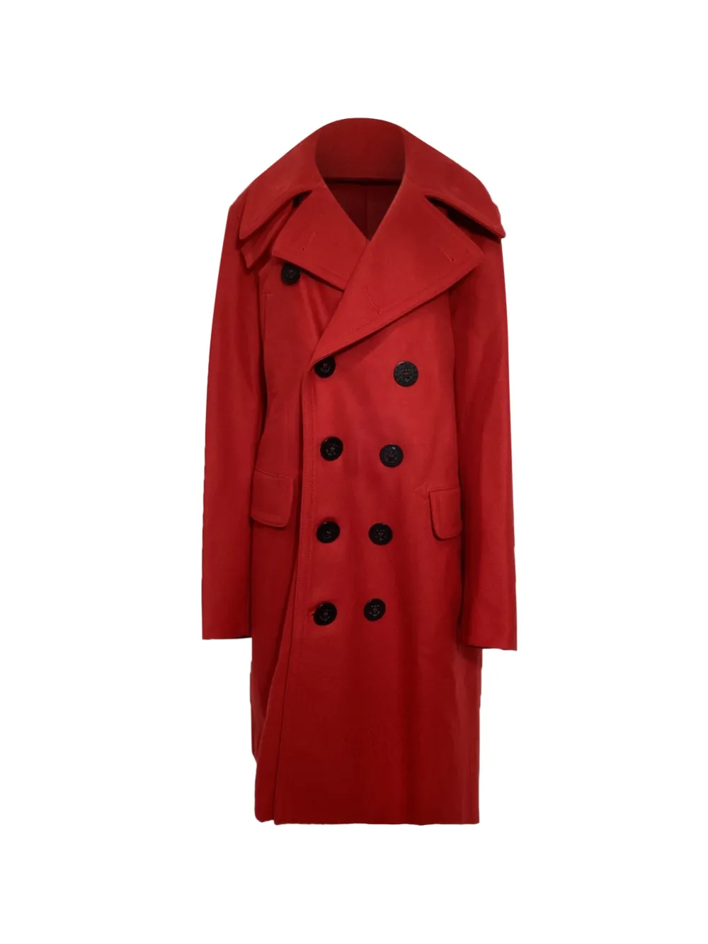 DSQUARED2 double-breasted peacoat - Rosso