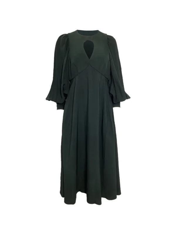 green zimmerman dress Green Paisley Ottie Plunge Midi Dress